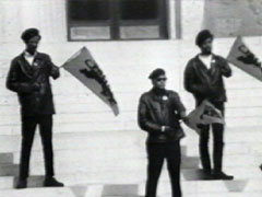 Black Panther demonstration in front of the Aladeda County Court House, Oakland